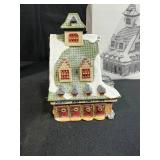 Department 56 Village Pole Pine Tree and Snow Village Building with Boxes