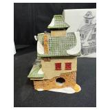 Department 56 Village Pole Pine Tree and Snow Village Building with Boxes