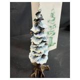 Department 56 Village Pole Pine Tree and Snow Village Building with Boxes