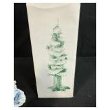 Department 56 Village Pole Pine Tree and Snow Village Building with Boxes