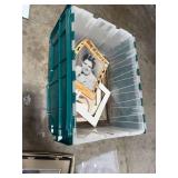 Collection of Vintage Sheet Music, Prints, and Framed Artwork in Storage Tote