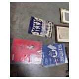 Collection of Vintage Sheet Music, Prints, and Framed Artwork in Storage Tote