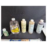 Mixed Art and Craft Supply Lot with Paints, Tools, and Wood Pieces