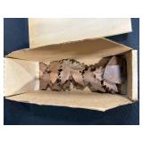 Mixed Art and Craft Supply Lot with Paints, Tools, and Wood Pieces