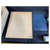 Mixed Art and Craft Supply Lot with Paints, Tools, and Wood Pieces