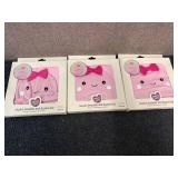 3 Packs Of Toddler Swaddle And Beanie Sets