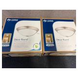 2 Packs Of Lithonia Lighting Dcor Round Lights