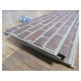 5 Sheets of Faux Brick Wall Panels