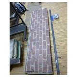 5 Sheets of Faux Brick Wall Panels