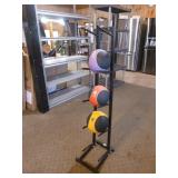 Medicine Balls on Rack