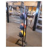 Medicine Balls on Rack