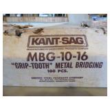 Kant-Sag Grip-Tooth Metal Bridging Pieces