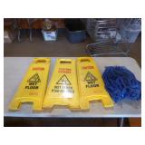 Mop Buck and Floor Signs