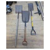 3 Shovels