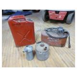 Jerry Can, Gas Tank and Oil Cans