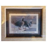 7 Framed Waterfowl Prints and 1 Unframed Print