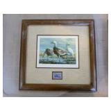 7 Framed Waterfowl Prints and 1 Unframed Print