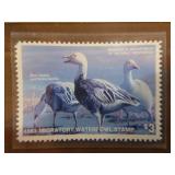 7 Framed Waterfowl Prints and 1 Unframed Print