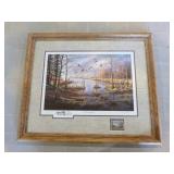 7 Framed Waterfowl Prints and 1 Unframed Print