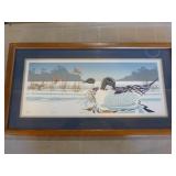 7 Framed Waterfowl Prints and 1 Unframed Print