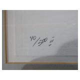 7 Framed Waterfowl Prints and 1 Unframed Print