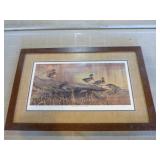 7 Framed Waterfowl Prints and 1 Unframed Print
