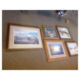 5 Framed Wildlife Prints