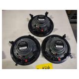 (3) Speaker CraftCRS6 Zero Speakers...