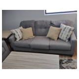 Sofa, Loveseat, Pillows, (2) End Ta...