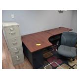 Desk, Chair, & File Cabinet...