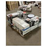 Massive Pallet of Brand Name Misc Faucets, Showers, Fixtures, Towel Bars, Bathroom Fans, Ceiling Fans, Lights, and More (Parts Only) (Great for eBay Sellers)