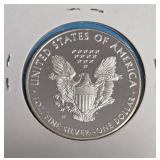 2015 W - American Silver Eagle - Proof Mint - 1 Oz. Fine Silver  (223,879 Minted)