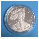 2025 W - American Silver Eagle - Proof Mint - 1 Oz. Fine Silver  (247,060 Minted) - Comes with Leather Wrapped Case and COA