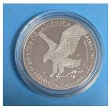 2025 W - American Silver Eagle - Proof Mint - 1 Oz. Fine Silver  (247,060 Minted) - Comes with Leather Wrapped Case and COA