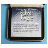 2017  - American Silver Eagle - Proof Mint - 1 Oz. Fine Silver  - In Original Box and Velveteen Case - COA