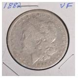 1882 Morgan Silver Dollar - VF