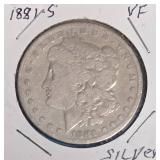 1881 S Morgan Silver Dollar - VF