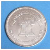 A-Mark 1 Oz .999 Silver Liberty Bell BU Round Life, Liberty & Happiness  - Uncirculated Condition -Very Collectible