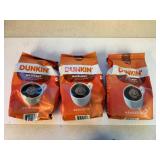 3x 1lb 2oz Dunkin Coffee-Hazelnut