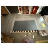 Large Desk Gray/Brown- 63" Long, 32" Wide, 30" High