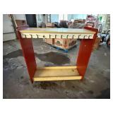 Rolling Cart With Coat/Backpack Hooks-4