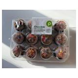 UP. 6x 12ct Frozen Chocolate Mini Cupcakes-Best By 12/23/2025