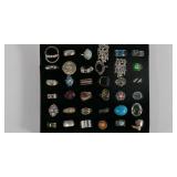 Costume Ring Lot of 36