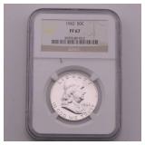 1962 Proof Franklin Half Dollar - NGC Certified PF67