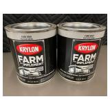 MIL 1 - Krylon Farm & Implement Ford Gray High Gloss Enamel - 32 Fl Oz (946 mL) - Lot of 2