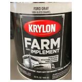 MIL 1 - Krylon Farm & Implement Ford Gray High Gloss Enamel - 32 Fl Oz (946 mL) - Lot of 2