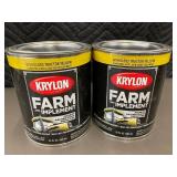 MIL 1 - Krylon Farm & Implement High Gloss Tractor Yellow - 32 fl oz (Lot of 2)