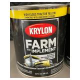 MIL 1 - Krylon Farm & Implement High Gloss Tractor Yellow - 32 fl oz (Lot of 2)