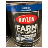 MIL 1 - Krylon Farm & Implement Ford Blue High Gloss Enamel 32 Fl Oz - (Lot of 2)