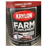 MIL 1 - Krylon Farm & Implement Sandable Red Oxide Primer - 32 FL OZ (946 mL) (Lot of 2)